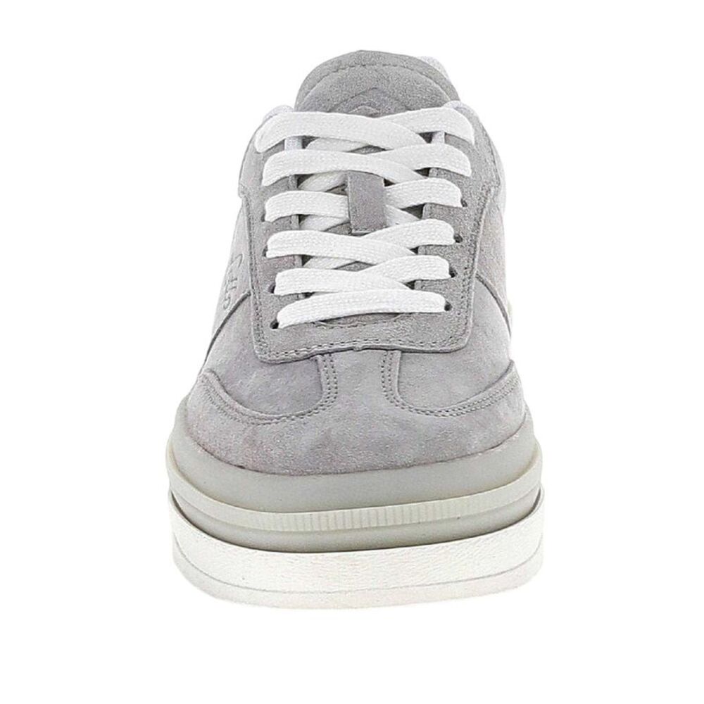 Lotto Womens/Ladies Suede Low Cut Platform Sneakers / Mushroom - Picture 4 of 4